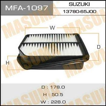 Masuma MFA-1097 Повітряний фільтр MFA1097: Купити в Україні - Добра ціна на EXIST.UA!