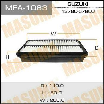 Masuma MFA-1083 Повітряний фільтр MFA1083: Приваблива ціна - Купити в Україні на EXIST.UA!