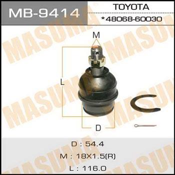 Masuma MB-9414 Опора кульова MB9414: Купити в Україні - Добра ціна на EXIST.UA!