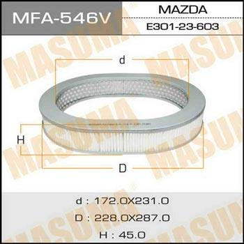 Masuma MFA-546 Повітряний фільтр MFA546: Купити в Україні - Добра ціна на EXIST.UA!