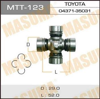 Masuma MTT-123 Хрестовина валу карданного заднього MTT123: Купити в Україні - Добра ціна на EXIST.UA!