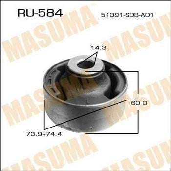 Masuma RU-584 Сайлентблок переднього нижнього важеля передній RU584: Купити в Україні - Добра ціна на EXIST.UA!