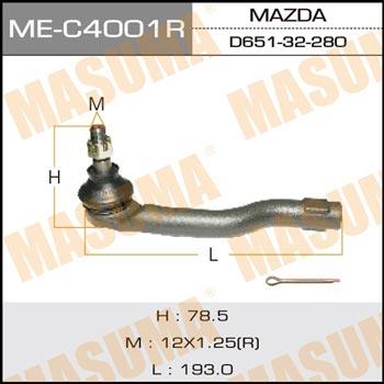 Masuma ME-C4001R Наконечник рульової тяги правий MEC4001R: Купити в Україні - Добра ціна на EXIST.UA!
