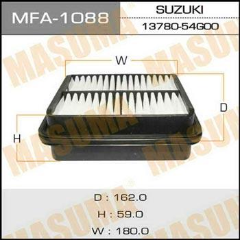 Masuma MFA-1088 Повітряний фільтр MFA1088: Купити в Україні - Добра ціна на EXIST.UA!