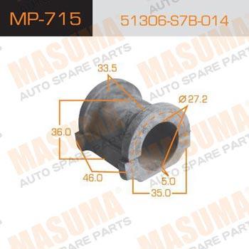 Masuma MP-715 Втулка стабілізатора переднього MP715: Купити в Україні - Добра ціна на EXIST.UA!