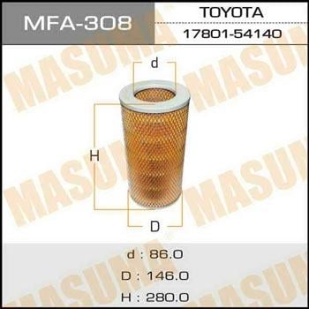 Masuma MFA-308 Повітряний фільтр MFA308: Купити в Україні - Добра ціна на EXIST.UA!