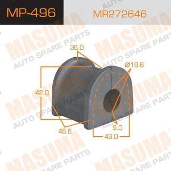 Masuma MP-496 Втулка стабілізатора переднього MP496: Купити в Україні - Добра ціна на EXIST.UA!