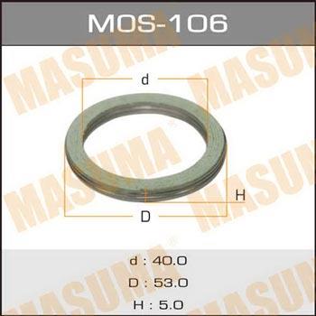 Masuma MOS-106 Кільце ущільнююче вихлопної системи MOS106: Купити в Україні - Добра ціна на EXIST.UA!