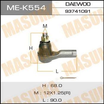 Masuma ME-K554 Наконечник рульової тяги MEK554: Купити в Україні - Добра ціна на EXIST.UA!