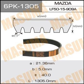 Masuma 6PK-1305 Ремінь поліклиновий 6PK1305 6PK1305: Купити в Україні - Добра ціна на EXIST.UA!