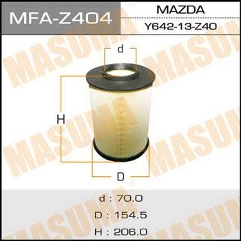 Masuma MFA-Z404 Повітряний фільтр MFAZ404: Купити в Україні - Добра ціна на EXIST.UA!