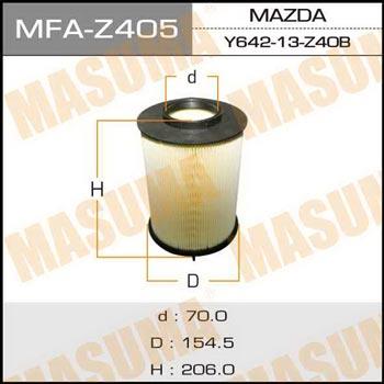 Masuma MFA-Z405 Повітряний фільтр MFAZ405: Приваблива ціна - Купити в Україні на EXIST.UA!