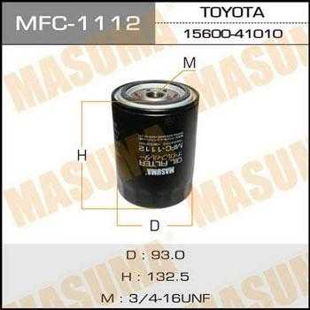 Masuma MFC-1112 Фільтр масляний MFC1112: Купити в Україні - Добра ціна на EXIST.UA!