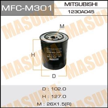 Masuma MFC-M301 Фільтр масляний MFCM301: Купити в Україні - Добра ціна на EXIST.UA!