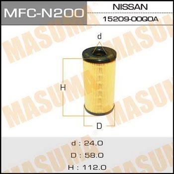 Masuma MFC-N200 Фільтр масляний MFCN200: Приваблива ціна - Купити в Україні на EXIST.UA!