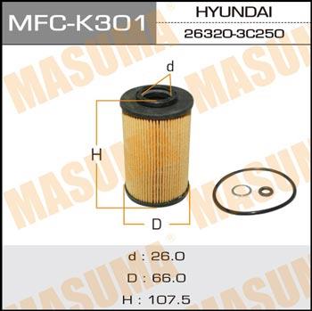 Masuma MFC-K301 Фільтр масляний MFCK301: Купити в Україні - Добра ціна на EXIST.UA!