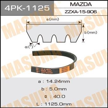 Masuma 4PK-1125 Ремінь поліклиновий 4PK1125 4PK1125: Купити в Україні - Добра ціна на EXIST.UA!