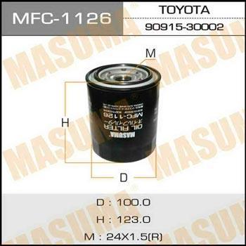 Masuma MFC-1126 Фільтр масляний MFC1126: Купити в Україні - Добра ціна на EXIST.UA!