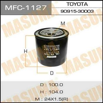 Masuma MFC-1127 Фільтр масляний MFC1127: Купити в Україні - Добра ціна на EXIST.UA!