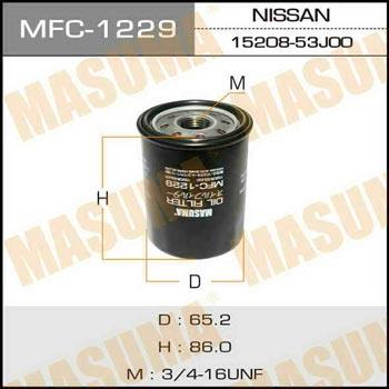 Masuma MFC-1229 Фільтр масляний MFC1229: Купити в Україні - Добра ціна на EXIST.UA!