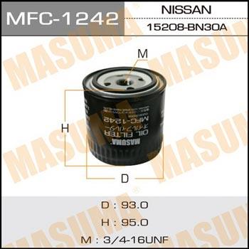 Masuma MFC-1242 Фільтр масляний MFC1242: Купити в Україні - Добра ціна на EXIST.UA!