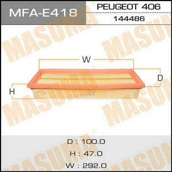 Masuma MFA-E418 Повітряний фільтр MFAE418: Купити в Україні - Добра ціна на EXIST.UA!