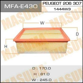 Masuma MFA-E430 Повітряний фільтр MFAE430: Купити в Україні - Добра ціна на EXIST.UA!