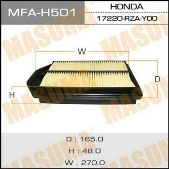 Masuma MFA-H501 Повітряний фільтр MFAH501: Приваблива ціна - Купити в Україні на EXIST.UA!