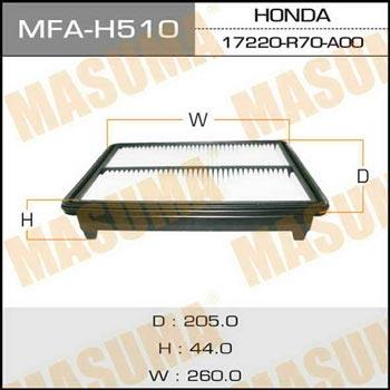 Masuma MFA-H510 Повітряний фільтр MFAH510: Купити в Україні - Добра ціна на EXIST.UA!