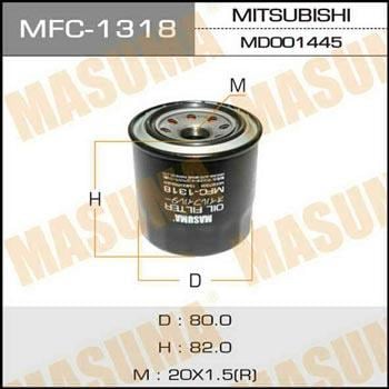Masuma MFC-1318 Фільтр масляний MFC1318: Приваблива ціна - Купити в Україні на EXIST.UA!