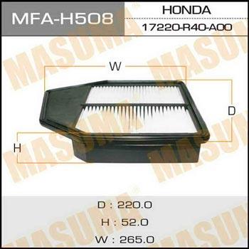 Masuma MFA-H508 Повітряний фільтр MFAH508: Приваблива ціна - Купити в Україні на EXIST.UA!