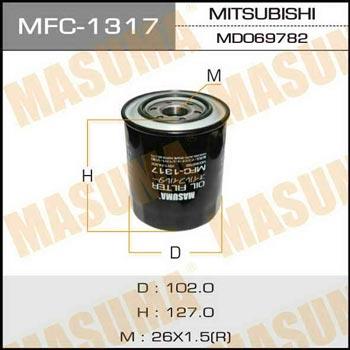 Masuma MFC-1317 Фільтр масляний MFC1317: Купити в Україні - Добра ціна на EXIST.UA!