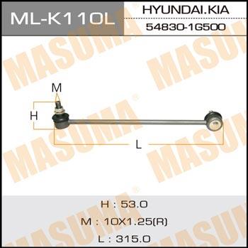 Masuma ML-K110L Стійка стабілізатора переднього права MLK110L: Купити в Україні - Добра ціна на EXIST.UA!
