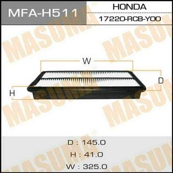 Masuma MFA-H511 Повітряний фільтр MFAH511: Купити в Україні - Добра ціна на EXIST.UA!