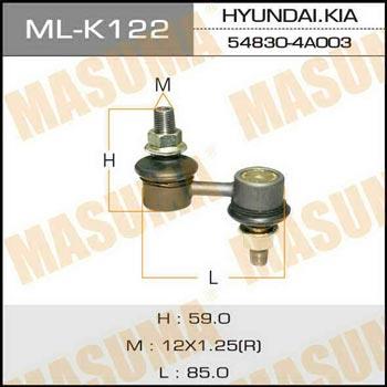 Masuma ML-K122 Стійка стабілізатора переднього MLK122: Купити в Україні - Добра ціна на EXIST.UA!