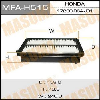 Фильтр воздушный Honda Odyssey (Хонда Одисей): MFAH515 Masuma Воздушный фильтр