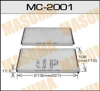 Masuma MC-2001 Фільтр салону MC2001: Купити в Україні - Добра ціна на EXIST.UA!