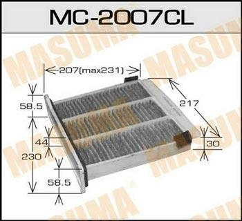 Masuma MC-2007CL Фільтр салону MC2007CL: Купити в Україні - Добра ціна на EXIST.UA!