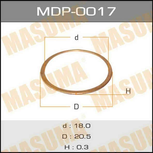 Masuma MDP-0017 Шайба форсунки паливної MDP0017: Купити в Україні - Добра ціна на EXIST.UA!