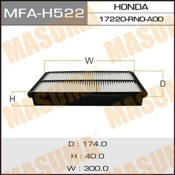 Masuma MFA-H522 Повітряний фільтр MFAH522: Приваблива ціна - Купити в Україні на EXIST.UA!