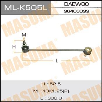 Masuma ML-K505L Стійка стабілізатора переднього ліва MLK505L: Купити в Україні - Добра ціна на EXIST.UA!