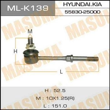 Masuma ML-K139 Стійка стабілізатора MLK139: Купити в Україні - Добра ціна на EXIST.UA!