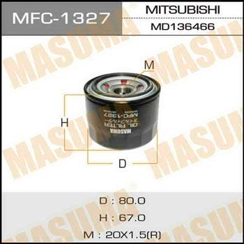 Masuma MFC-1327 Фільтр масляний MFC1327: Купити в Україні - Добра ціна на EXIST.UA!
