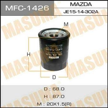 Masuma MFC-1426 Фільтр масляний MFC1426: Приваблива ціна - Купити в Україні на EXIST.UA!