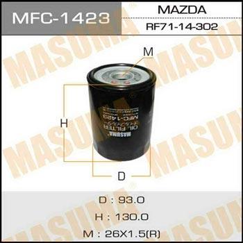 Masuma MFC-1423 Фільтр масляний MFC1423: Купити в Україні - Добра ціна на EXIST.UA!
