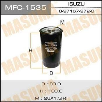 Masuma MFC-1535 Фільтр масляний MFC1535: Купити в Україні - Добра ціна на EXIST.UA!