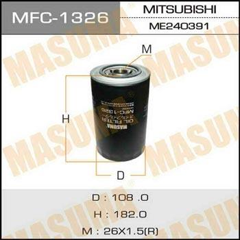 Masuma MFC-1326 Фільтр масляний MFC1326: Купити в Україні - Добра ціна на EXIST.UA!