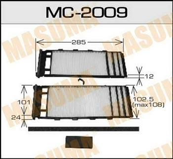 Masuma MC-2009 Фільтр салону MC2009: Купити в Україні - Добра ціна на EXIST.UA!