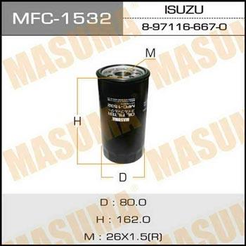 Masuma MFC-1532 Фільтр масляний MFC1532: Купити в Україні - Добра ціна на EXIST.UA!