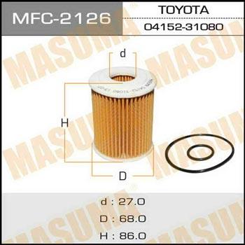Masuma MFC-2126 Фільтр масляний MFC2126: Купити в Україні - Добра ціна на EXIST.UA!